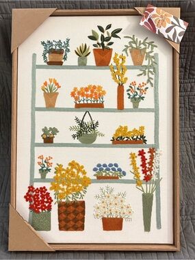 Botanical Shelf Wall Art Print - Multi Color
